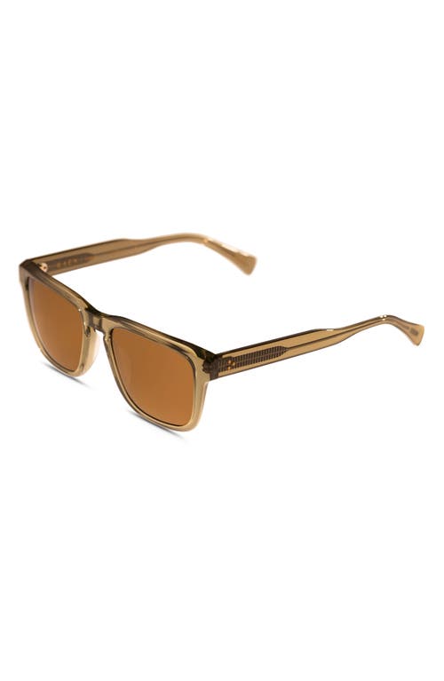 Raen Lumis 54mm Polarized Square Sunglasses In Cambria/vibrant Brown Pola