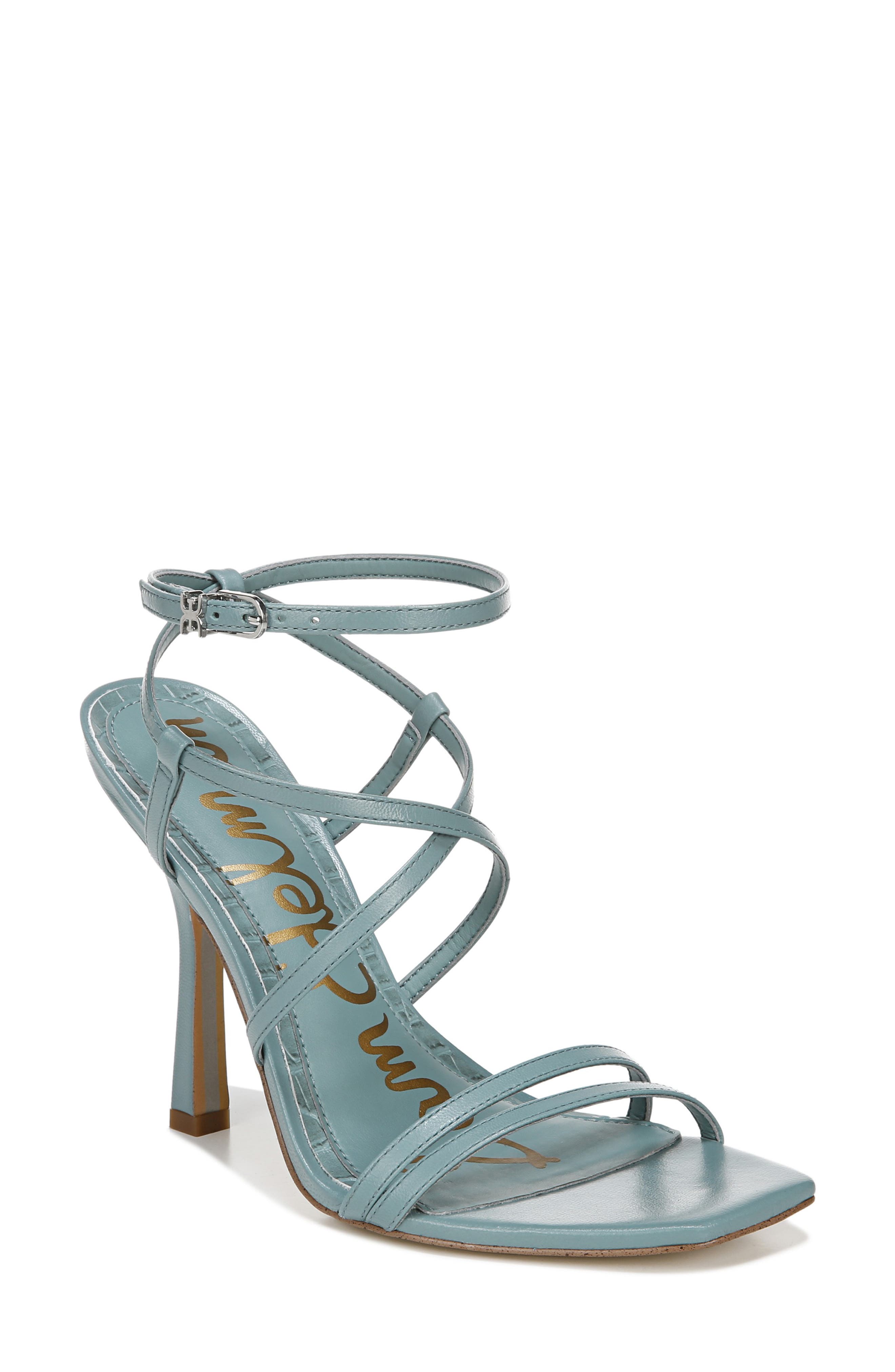 Leeanne Strappy Sandal, Main, color, BLUE SAGE LEATHER