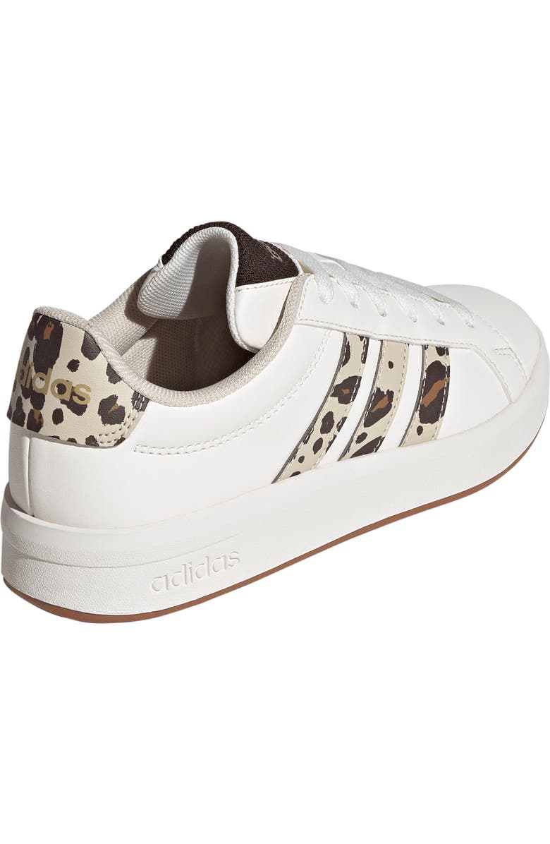 adidas Kids' Grand Court 3.0 Sneaker, Alternate, color, White/ Crystal Linen/ Coffee
