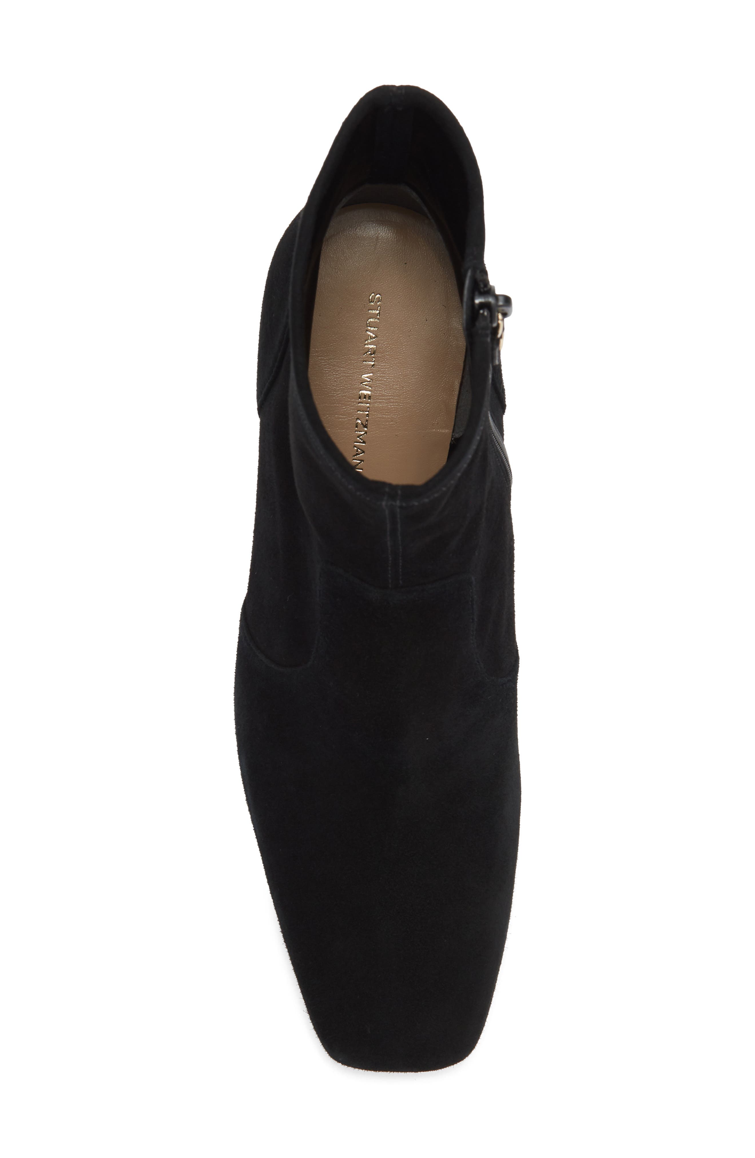 Smna Stretch Leather Bootie, Alternate, color, BLACK STRETCH SUEDE