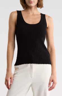 JASON WU Pointelle Cotton & Cashmere Sweater Tank