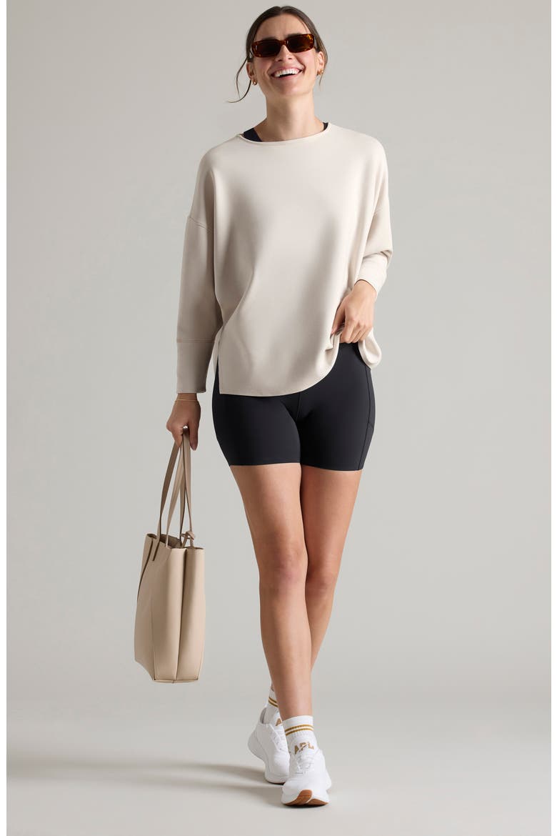 DreamGlow Pullover Sweatshirt, Alternate, color, SAND