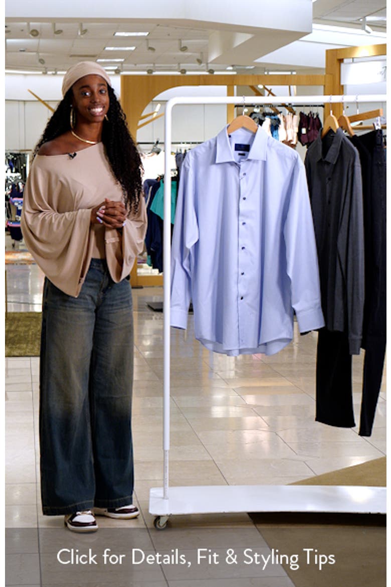 Regular Fit Micro Dobby Dress Shirt video