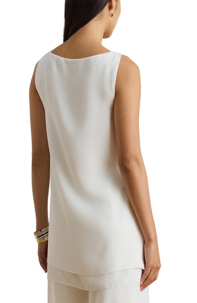 Lauren Ralph Lauren Naruti Layered Sleeveless Tunic Top, Alternate, color, White