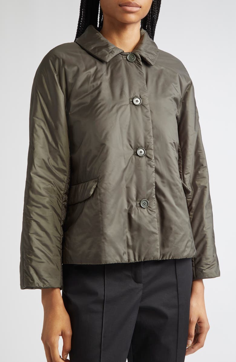 Max Mara Greens Insulated Jacket, Alternate, color, Kaki