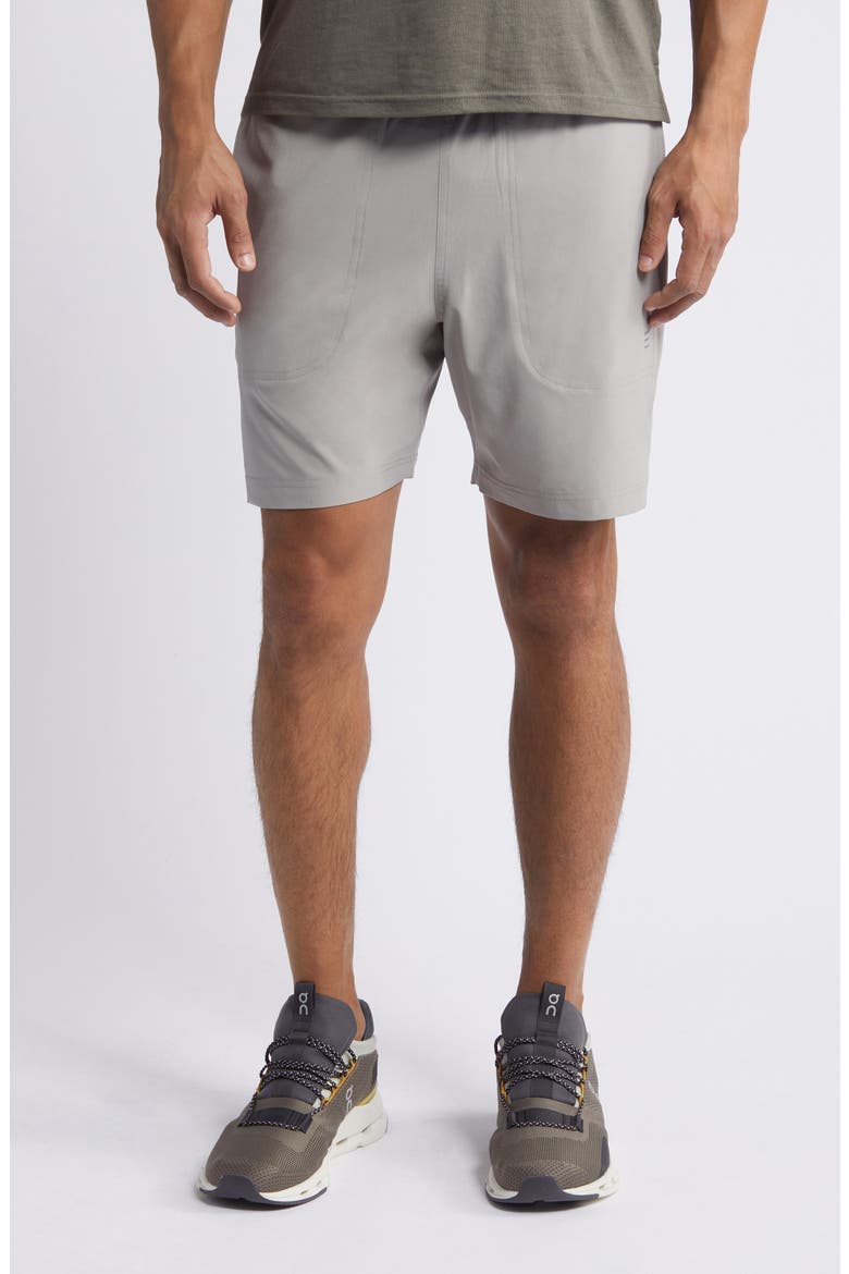 Breeze Brief Lined Active Shorts, Main, color, CEMENT