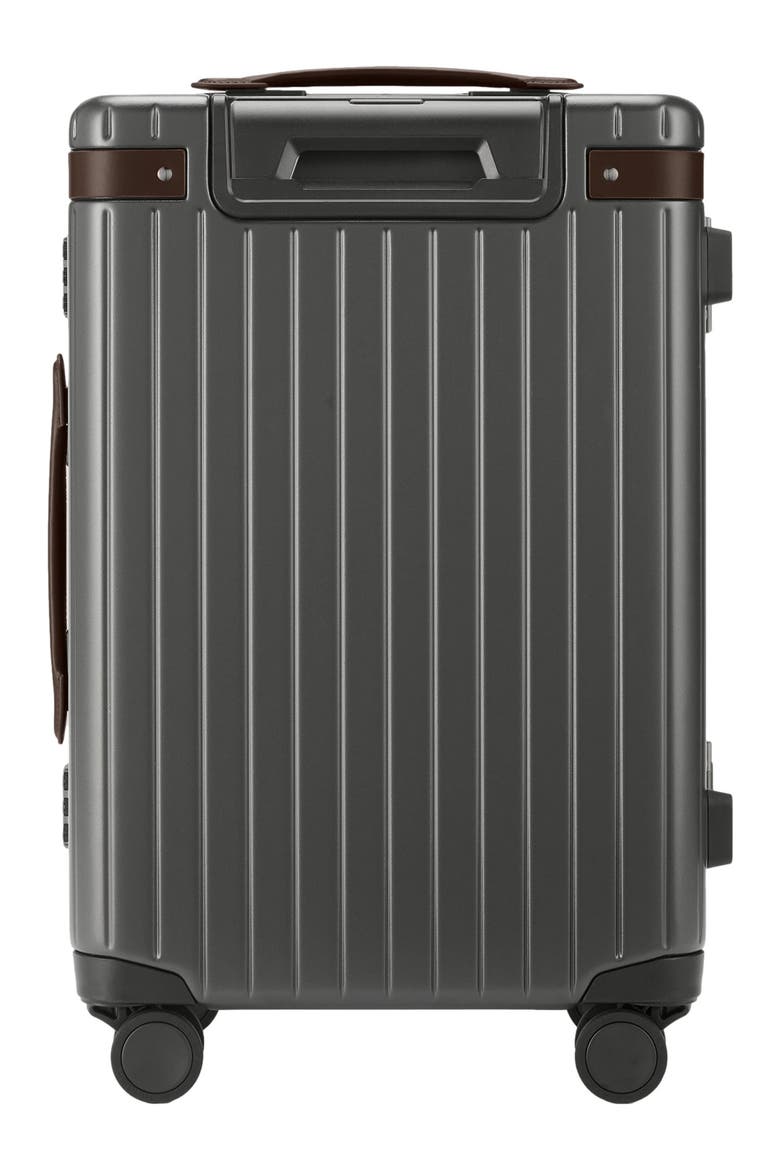 The Carry-on Suitcase, Alternate, color, Grey / Chocolate