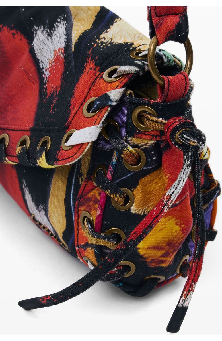 Desigual Abstract Print Crossbody Bag, Alternate, color, Red