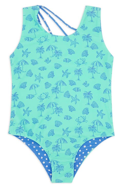 Kids' Summer Sun Reversible UPF 50+ One-Piece Swimsuit (Little Kid & Big Kid)