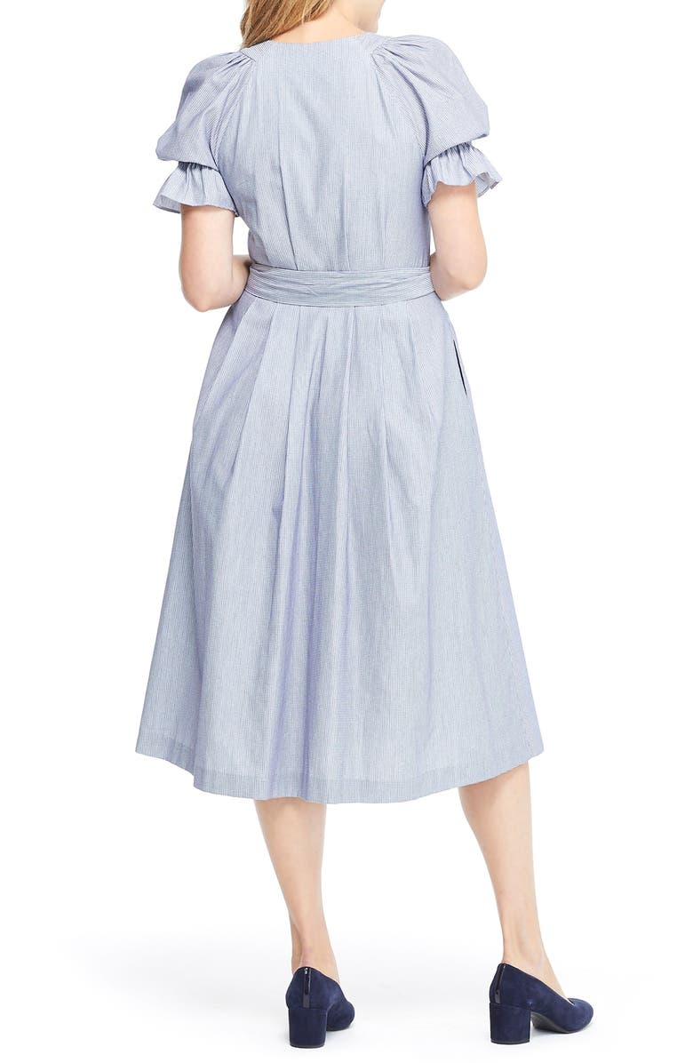 Gal Meets Glam Collection Daisy Cotton Dobby Shirtdress, Alternate, color, 