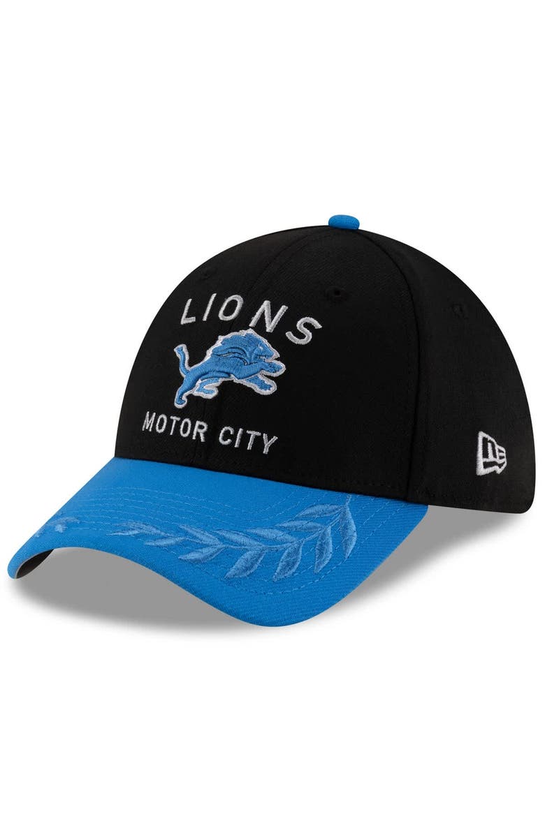 New Era Men's New Era  Black/Blue Detroit Lions 2025 NFL Draft 39THIRTY Flex Hat, Main, color, Black