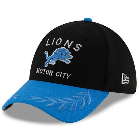 Men
s New Era  Black/Blue Detroit Lions 2025 NFL Draft 39THIRTY Flex Hat