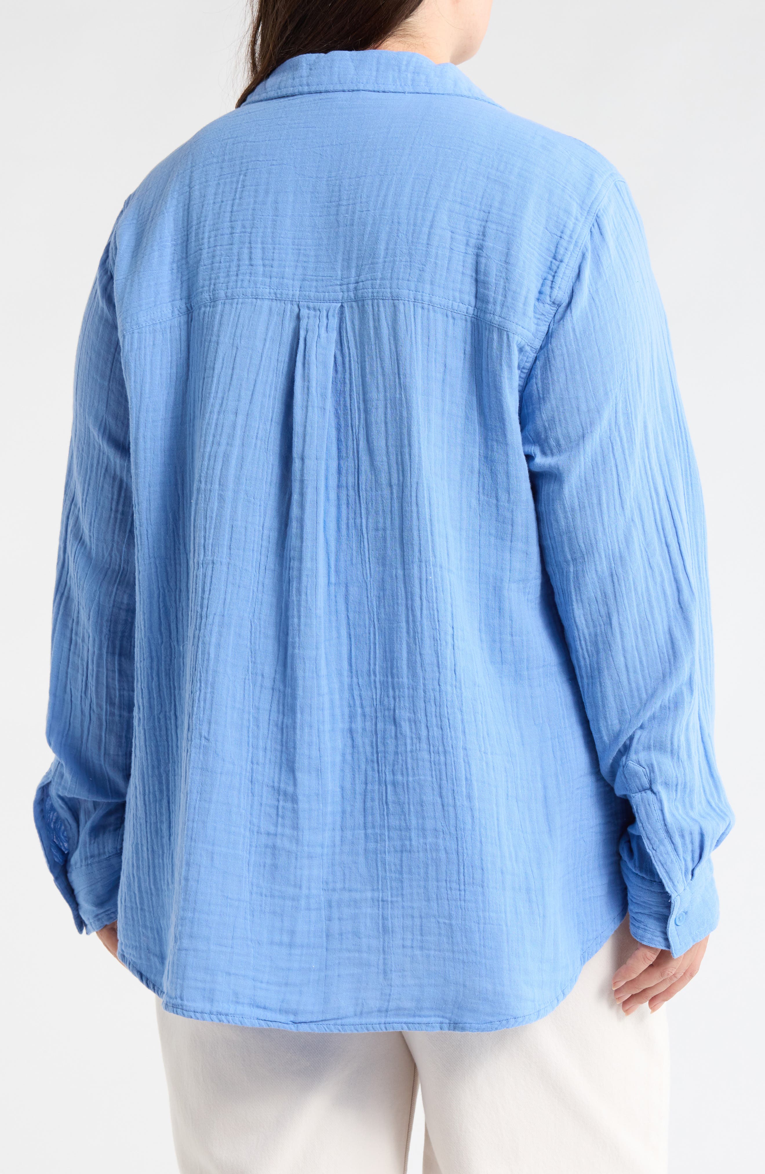 Lenora Cotton Gauze Popover Top - image 4