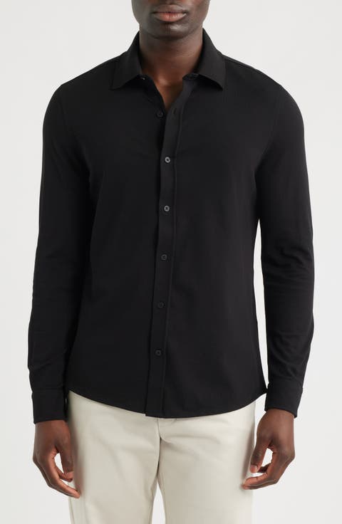 Slim Fit Cotton Button-Up Shirt