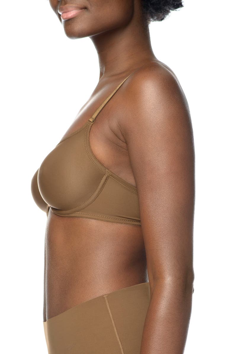Nubian Skin Naked Underwire T-Shirt Bra, Alternate, color, 