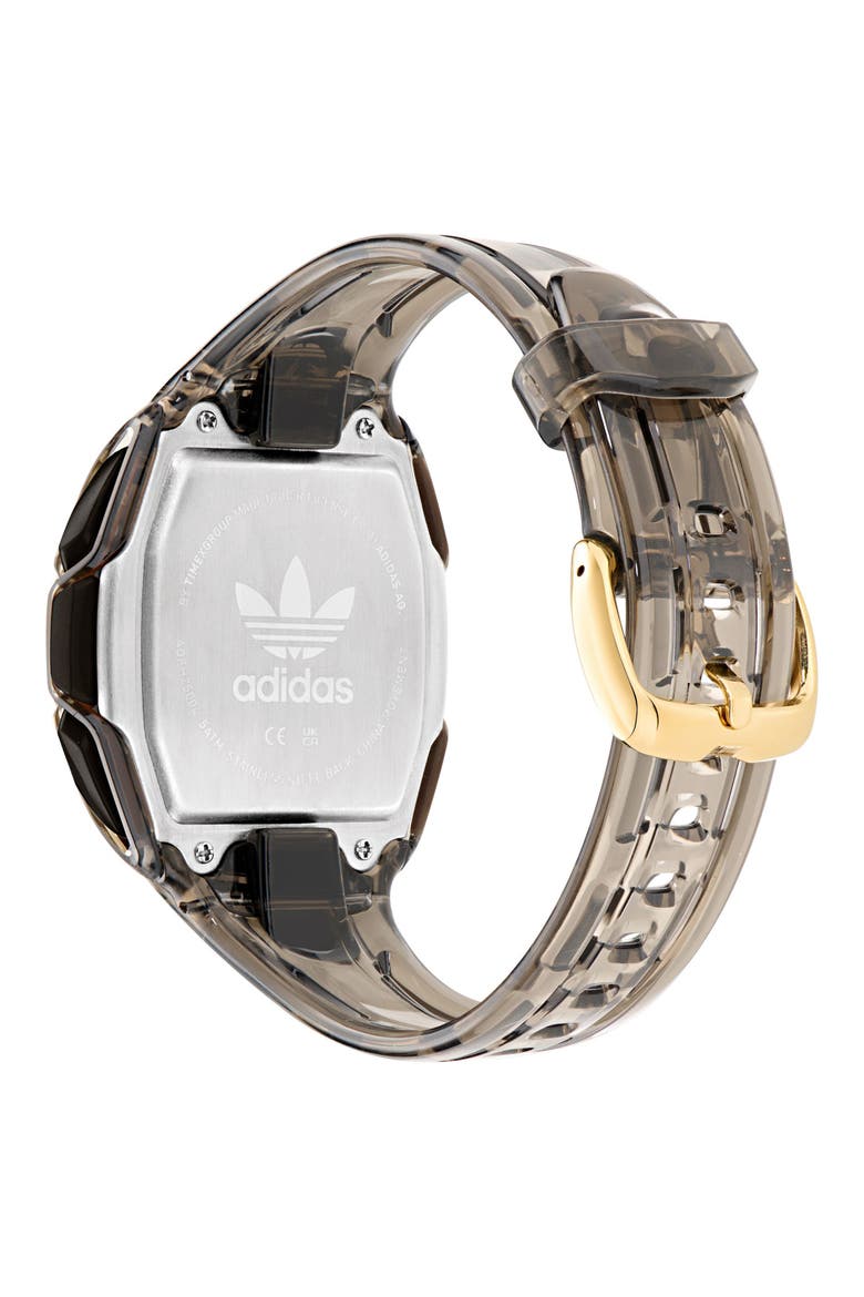 AO Fashion Chronograph Silicone Strap Watch, 45mm, Alternate, color, BLACK