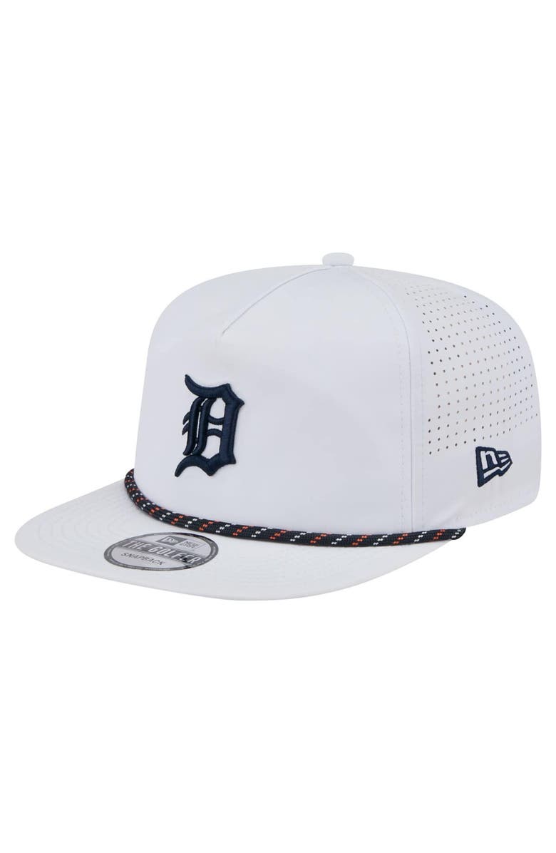 New Era Men's New Era White Detroit Tigers Perforated Golfer Snapback Hat, Alternate, color, 