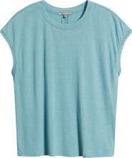 Wit & Wisdom Crochet Cap Sleeve Tee