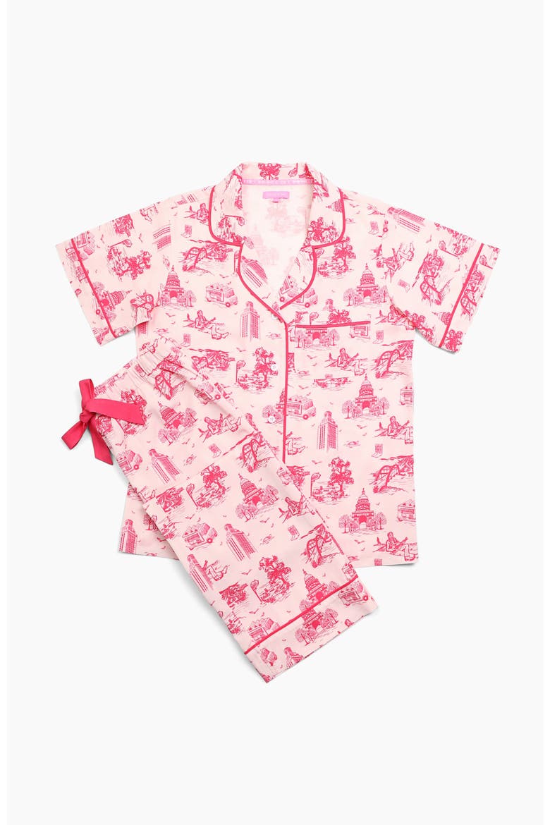 Austin Toile Pants Set, Alternate, color, Pink