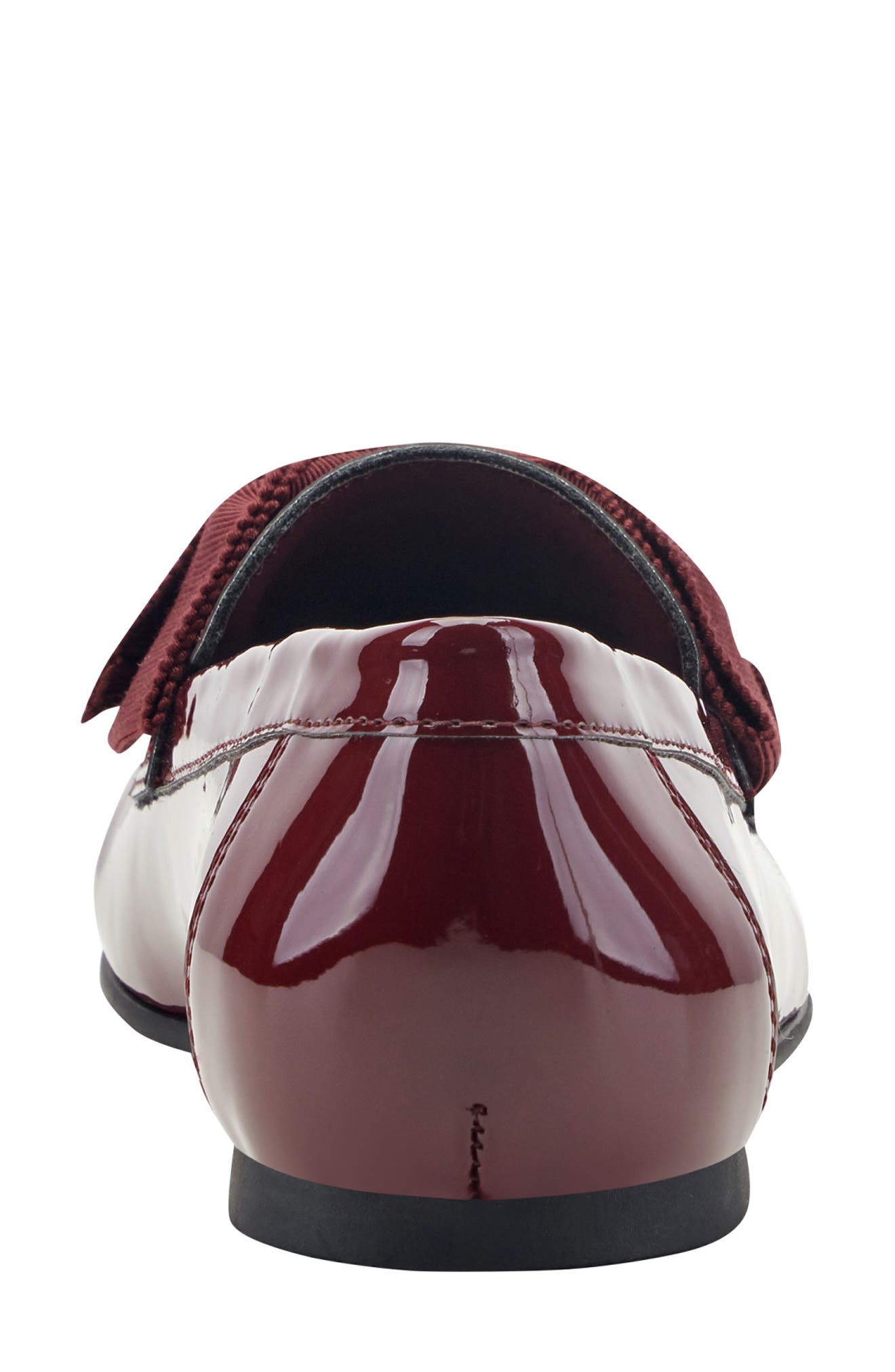 Dreem Faux Leather Loafer, Alternate, color, DARK RED