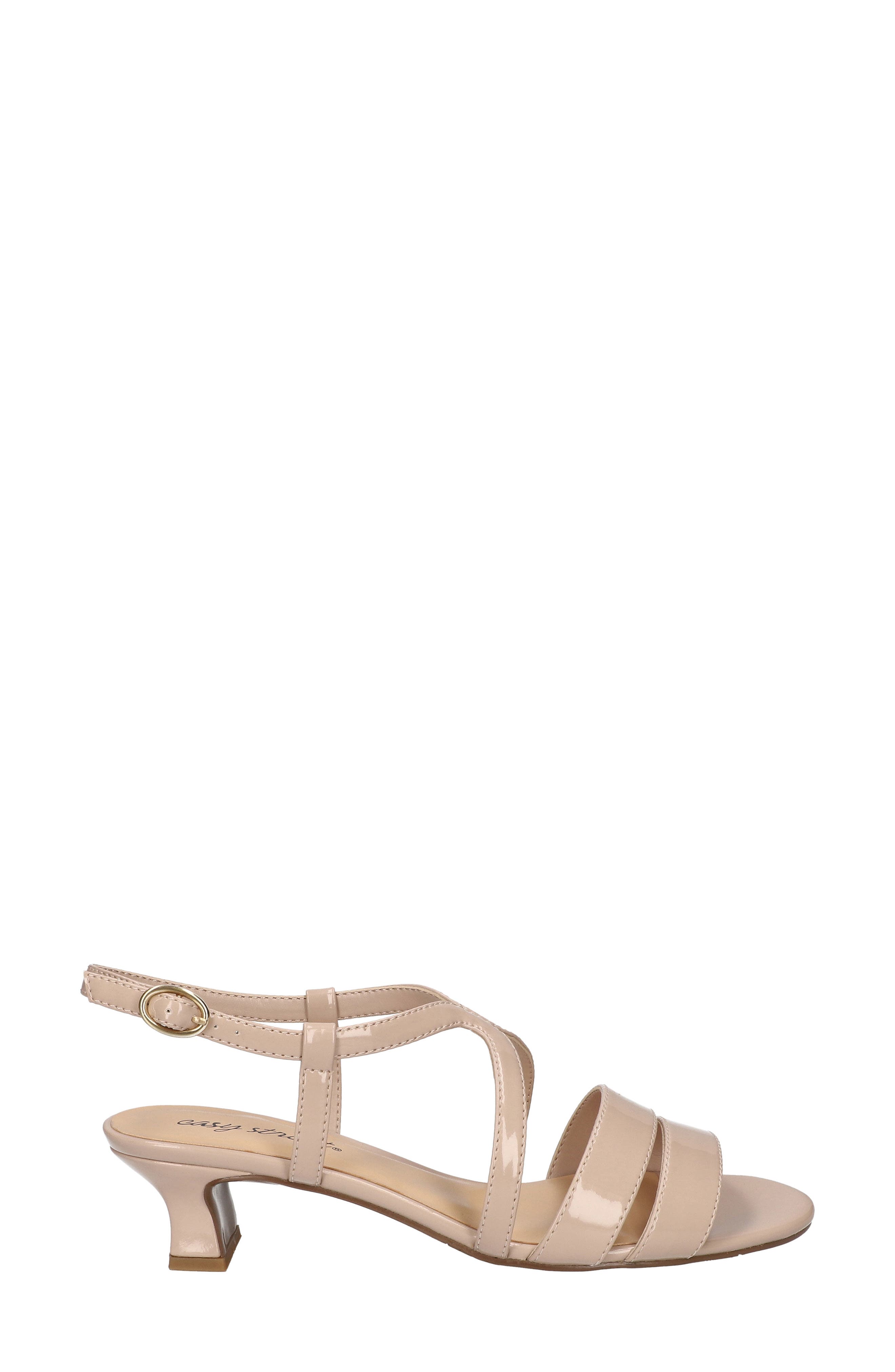 Blissful Ankle Strap Sandal, Alternate, color, TAN PATENT