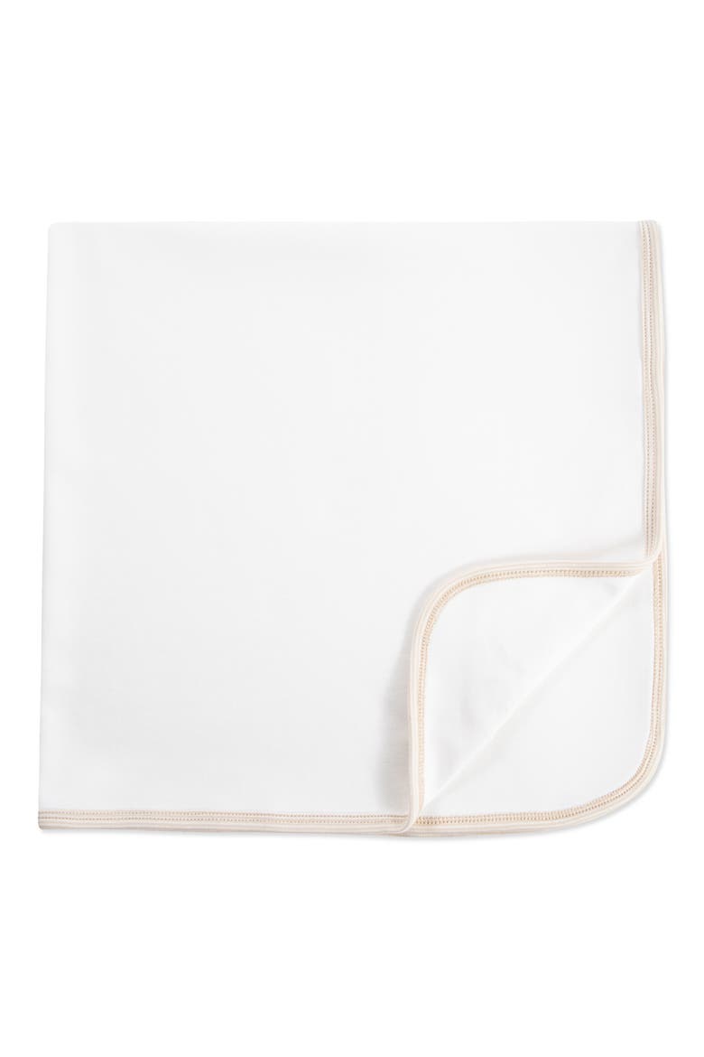 Jungle Embroidered Baby Blanket (Nordstrom Exclusive), Alternate, color, WHITE