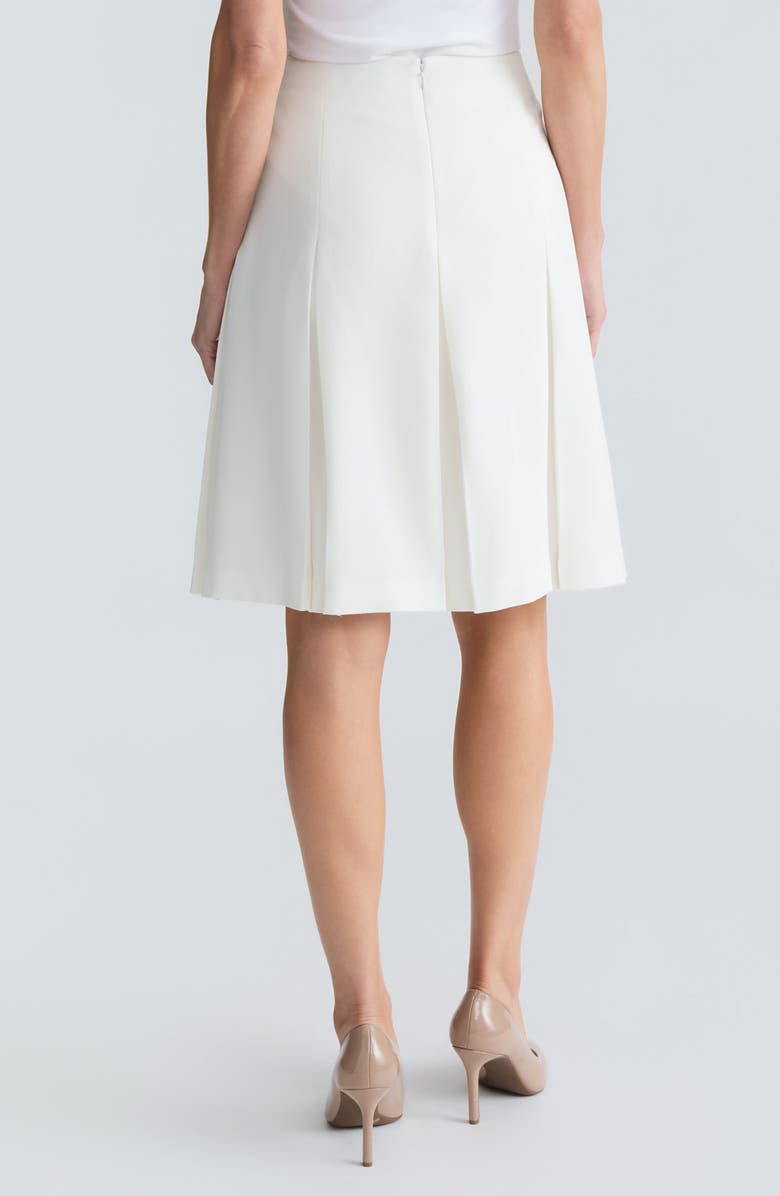 KASPER Pleated Stretch Crepe Skirt, Alternate, color, 