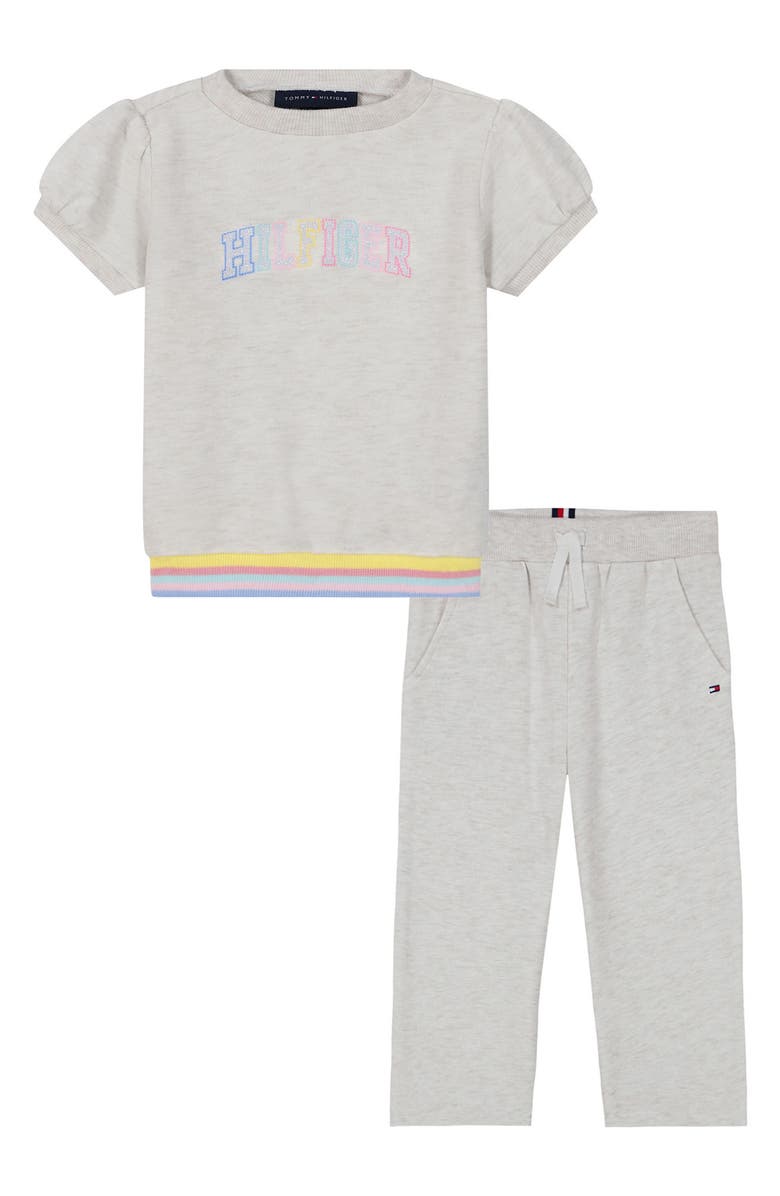 Tommy Hilfiger Kids' French Terry T-Shirt & Pants Set, Main, color, 