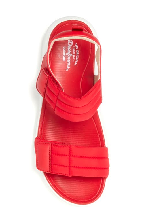 Shop Dearfoams Thea Sandal In True Red
