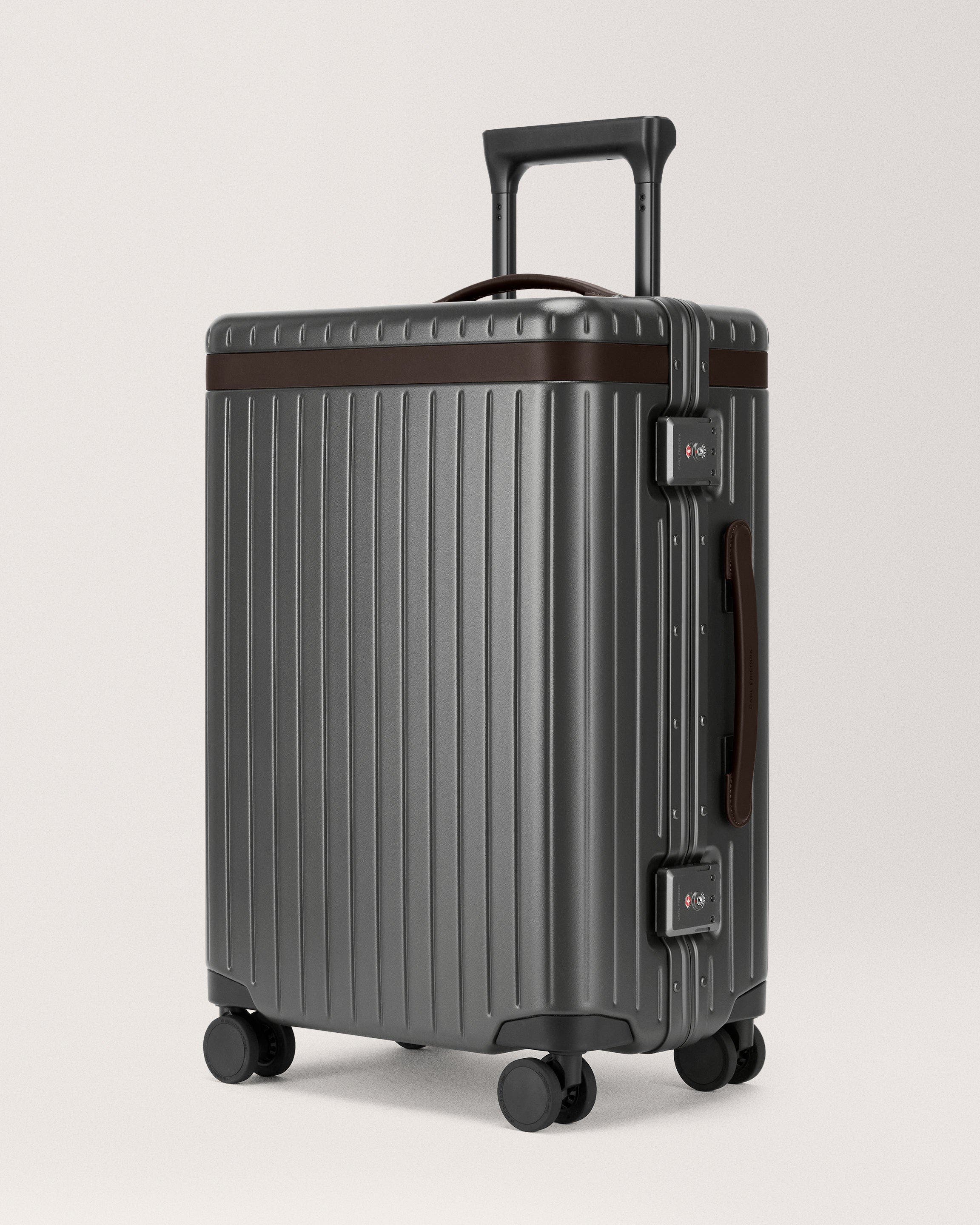 Carl Friedrik The Large Carry-on, Alternate, color, Grey / Chocolate