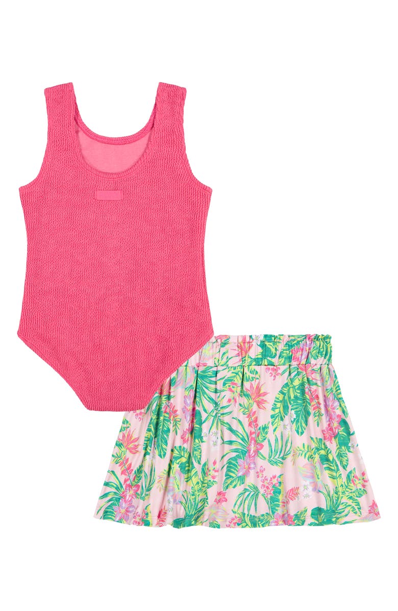 Roxy Kids' 2-Piece Swimsuit Set, Alternate, color, Pink Multi