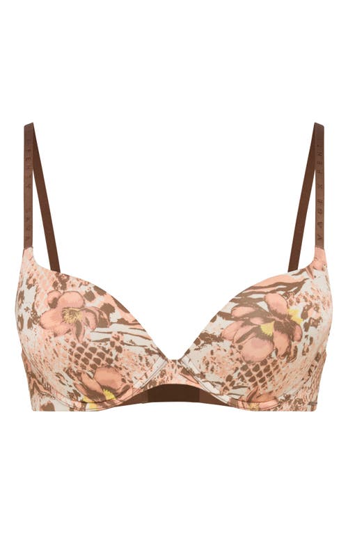 Savage X Fenty Microfiber Push-up Bra In Brown