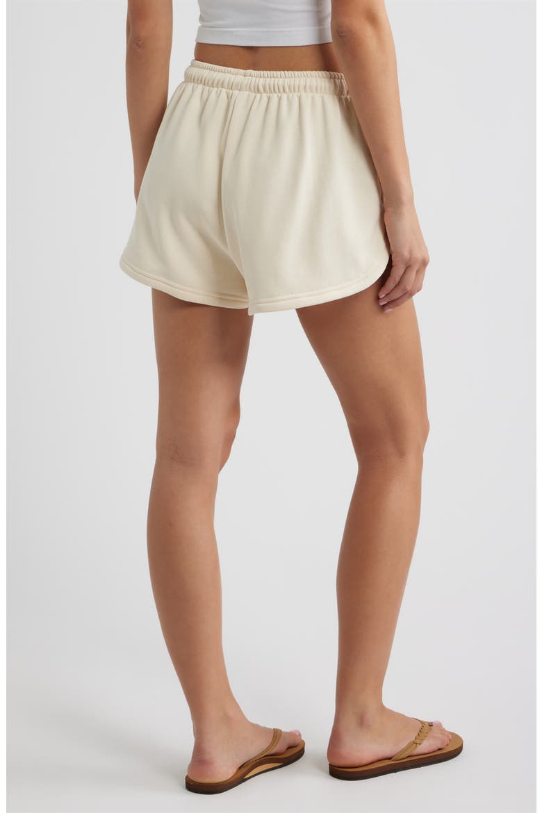 Puff Paint Track Shorts, Alternate, color, BUTTERCREAM