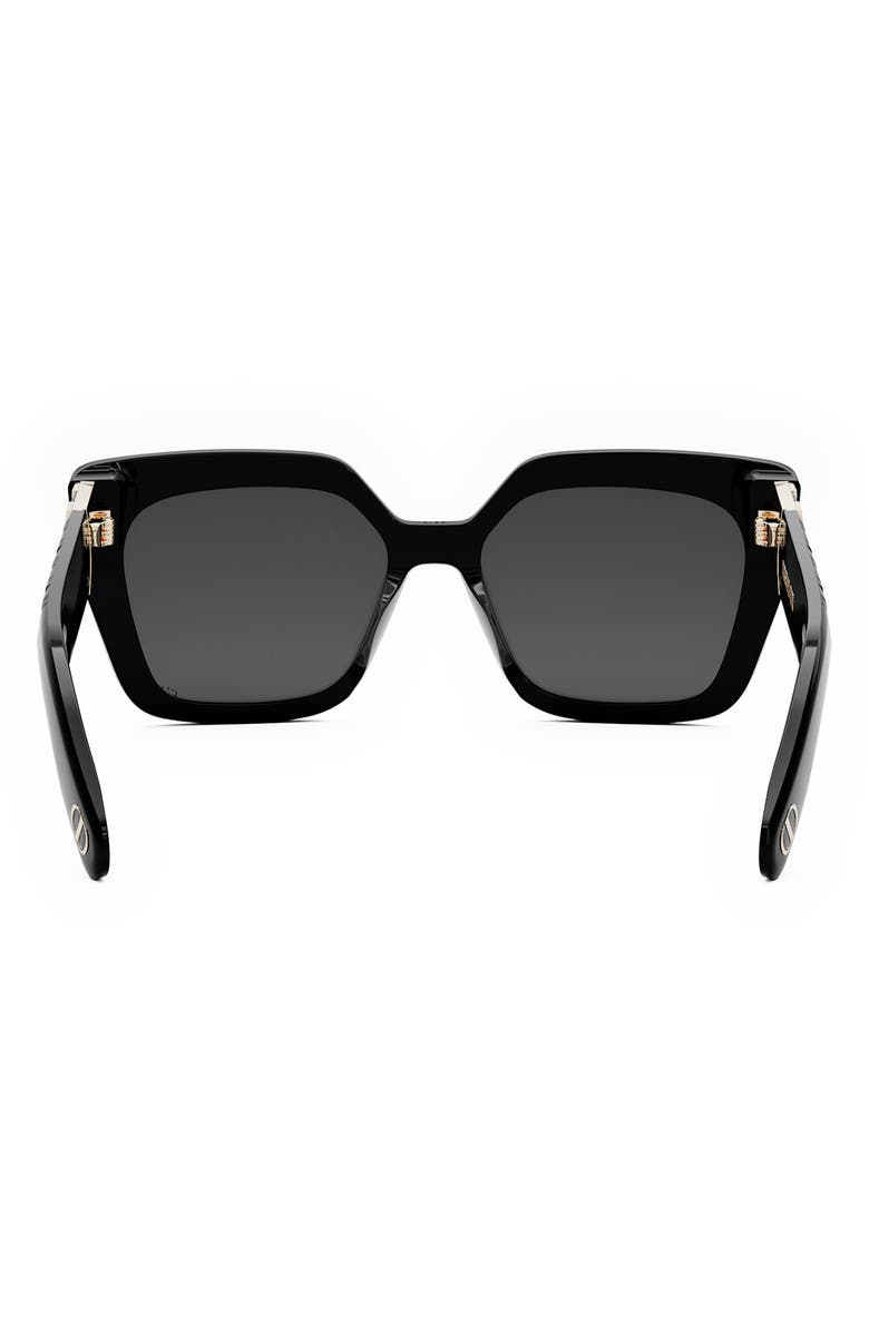 DIOR Lady 95.22 S2I Butterfly Sunglasses, Alternate, color, Shiny Black / Smoke