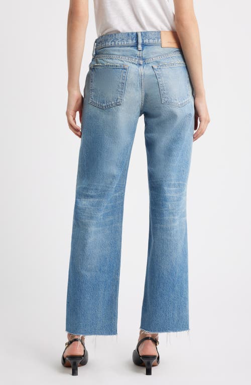 Moussy Vintage Frankford Ankle Straight Leg Jeans In Blue