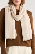 Vince Wool & Cashmere Frayed Scarf