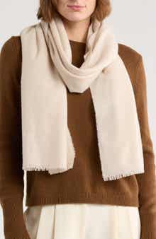 Vince Wool & Cashmere Frayed Scarf