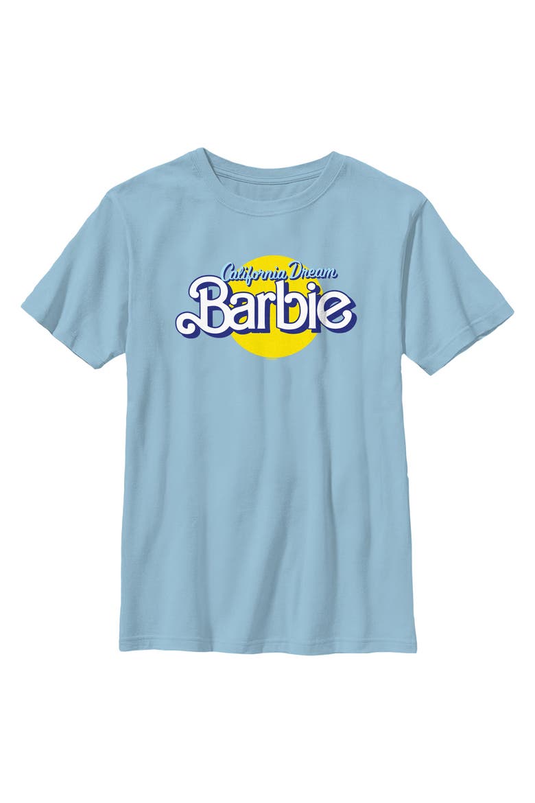 Boys' Groovy California Dream Logo T-Shirt, Main, color, Light Blue