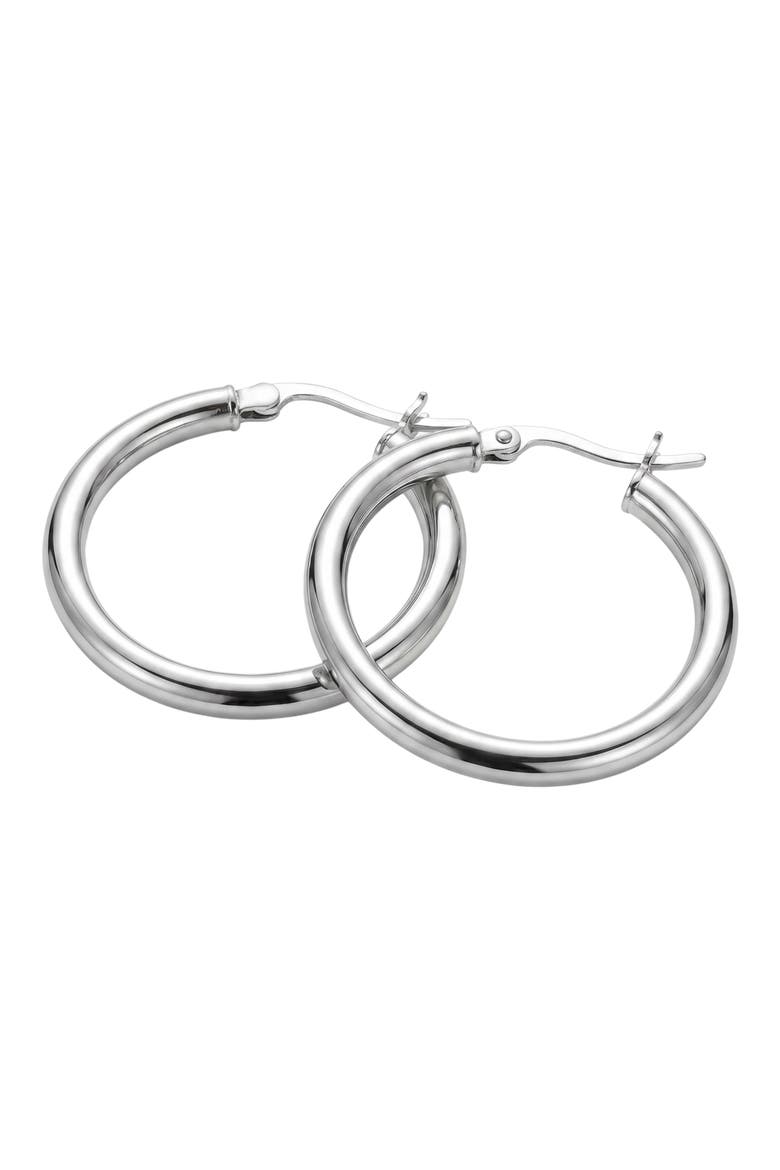 Clip Top Earrings, Main, color, SILVER