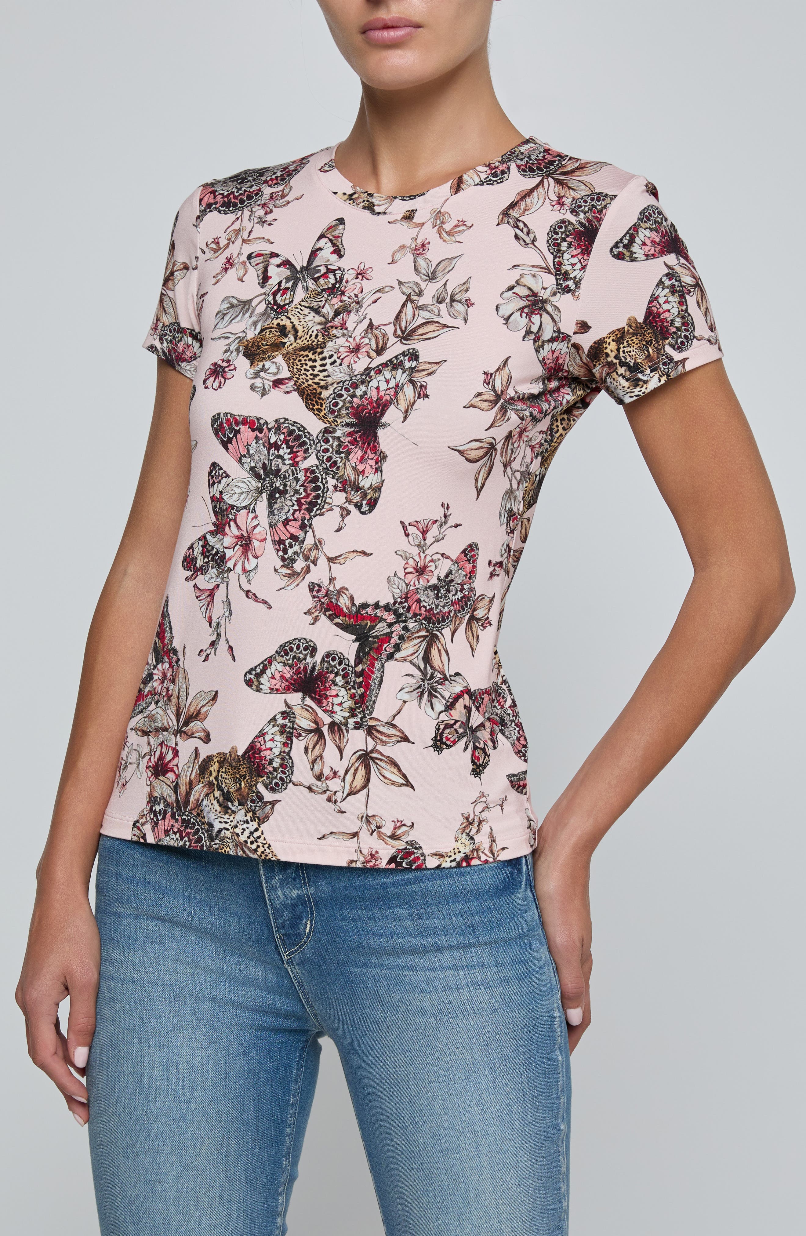 selected NECTAR PINK MULTI BUTTERFLY