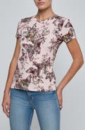 L'AGENCE Ressi Butterfly Jungle Print T-Shirt