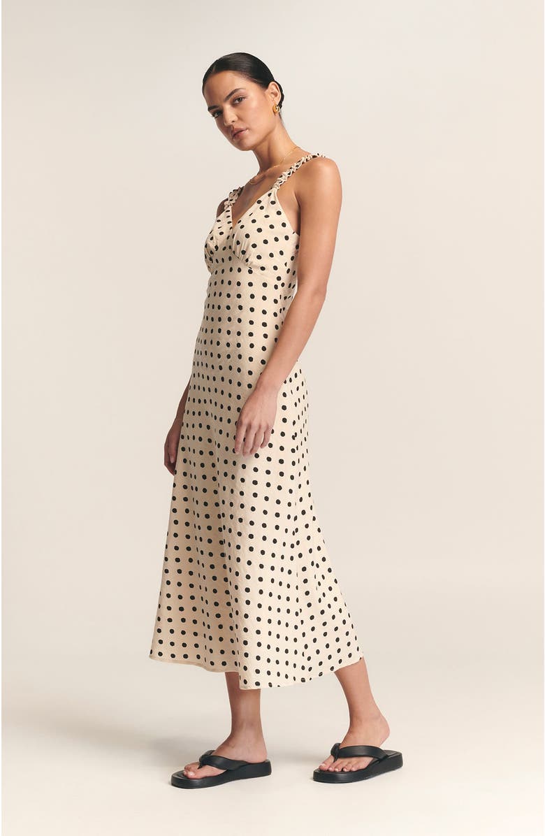 ST MRLO Tide Midi Dress, Alternate, color, Cream Based Spot