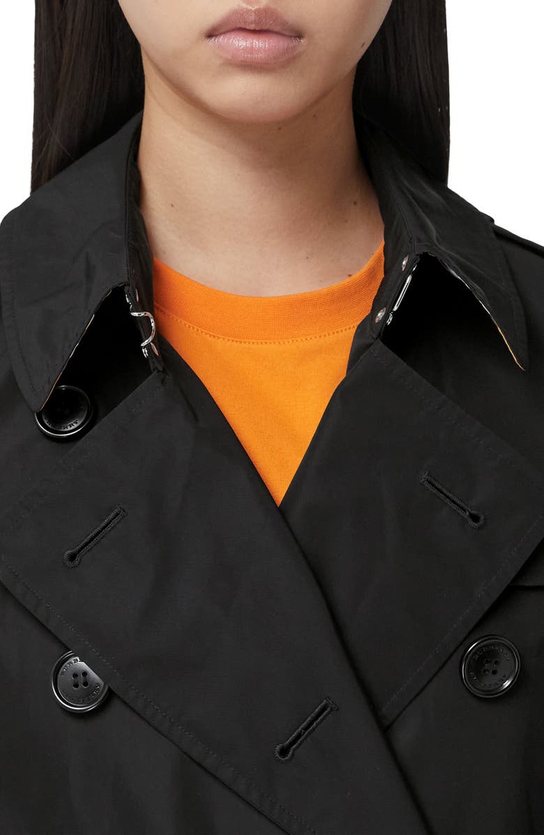 Burberry Kensington Taffeta Trench Coat with Detachable Hood, Alternate, color, 