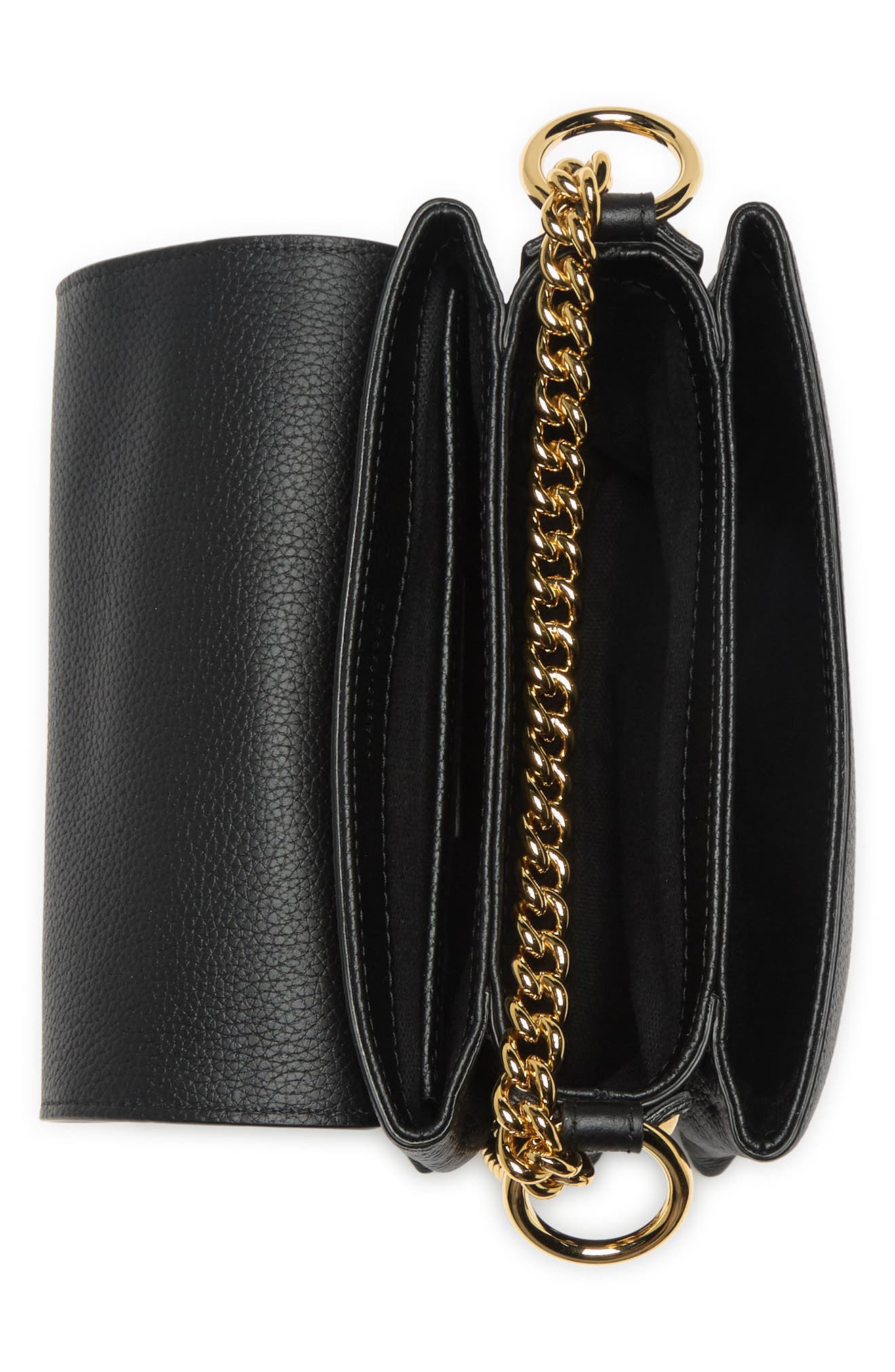 McQueen Twin Skull Chain Strap Crossbody Bag, Alternate, color, 