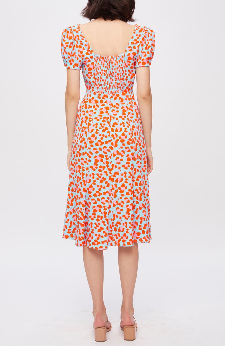DVF Elena Leopard Dress, Alternate, color, 
