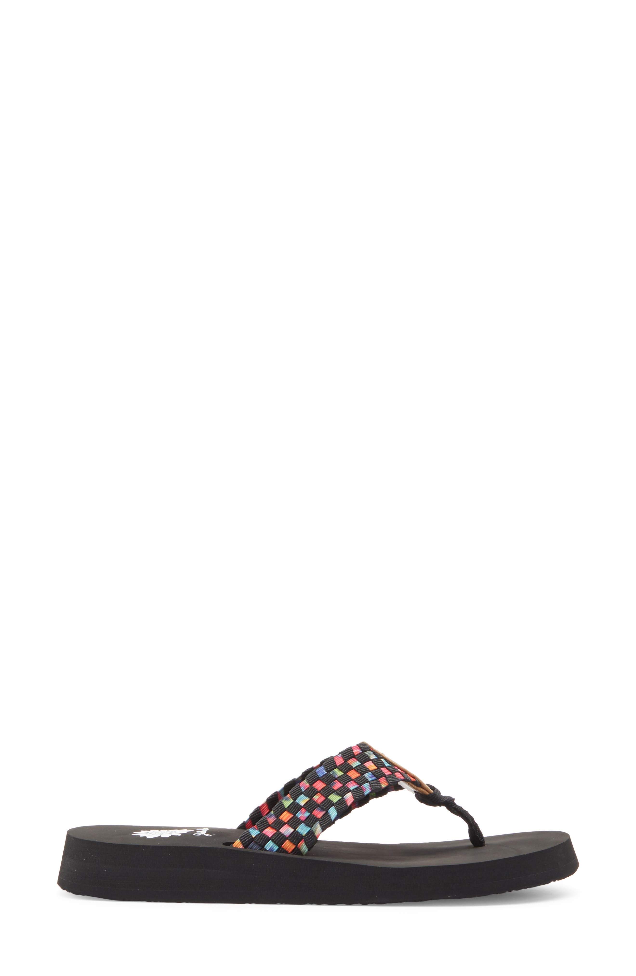 Yellow Box Premium Soleil Flip Flop Sandal, Alternate, color, Black Multi