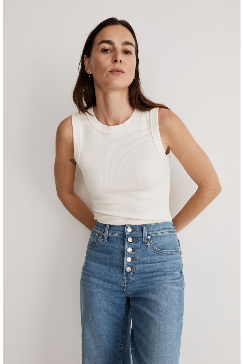 The Tall Perfect Vintage Wide Leg Crop Jeans, Alternate, color, OHLMAN WASH