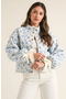 selected Ivory/Blue Floral
