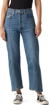 Levi's Ribcage Seamed High Waist Ankle Straight Leg Jeans
