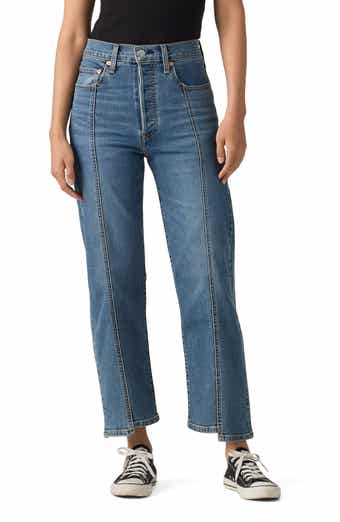 Levi's Ribcage Seamed High Waist Ankle Straight Leg Jeans